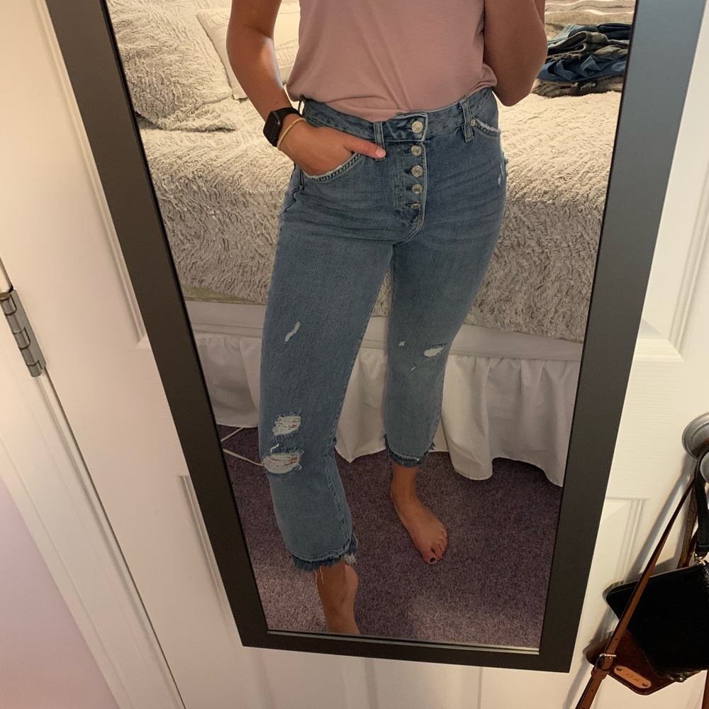 Free People Cropped Jeans